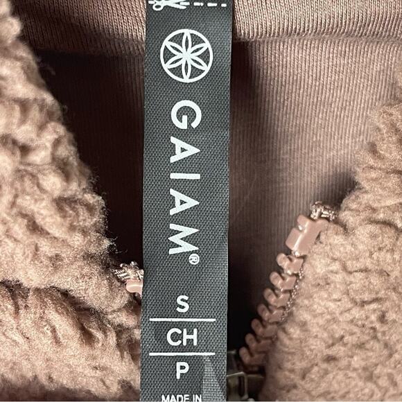GAIAM Sherpa Zip Front Hoodie Teddy Jacket, Soft/Comfy, Loungewear, Weekend S - Picture 8 of 12